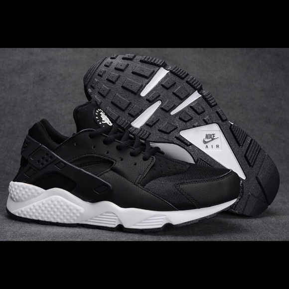 black white huaraches